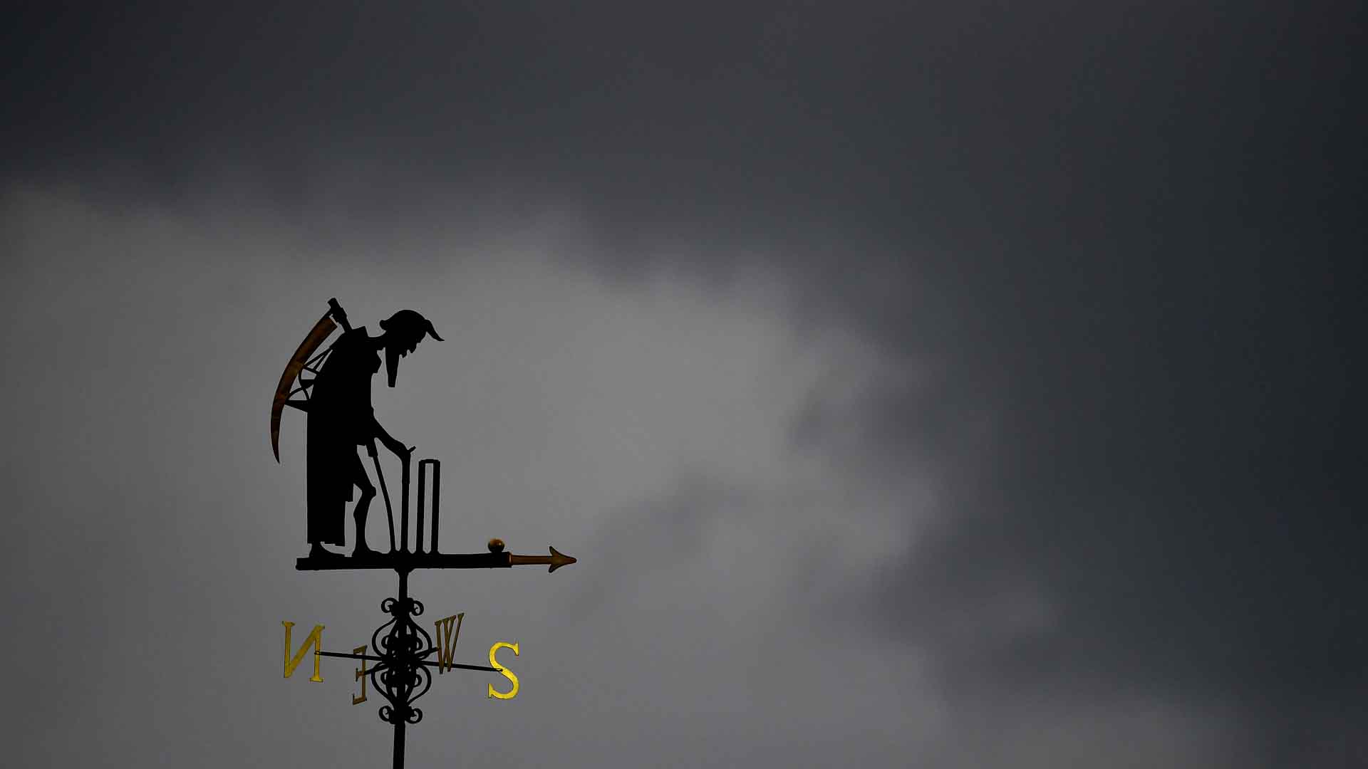 Father Time in the storm